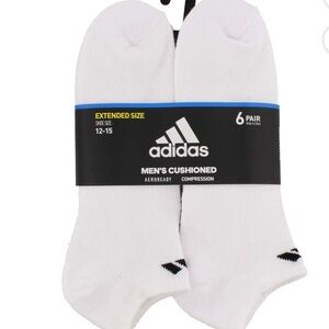 NWT❇️Adidas❇️Men's Cushioned Socks - White